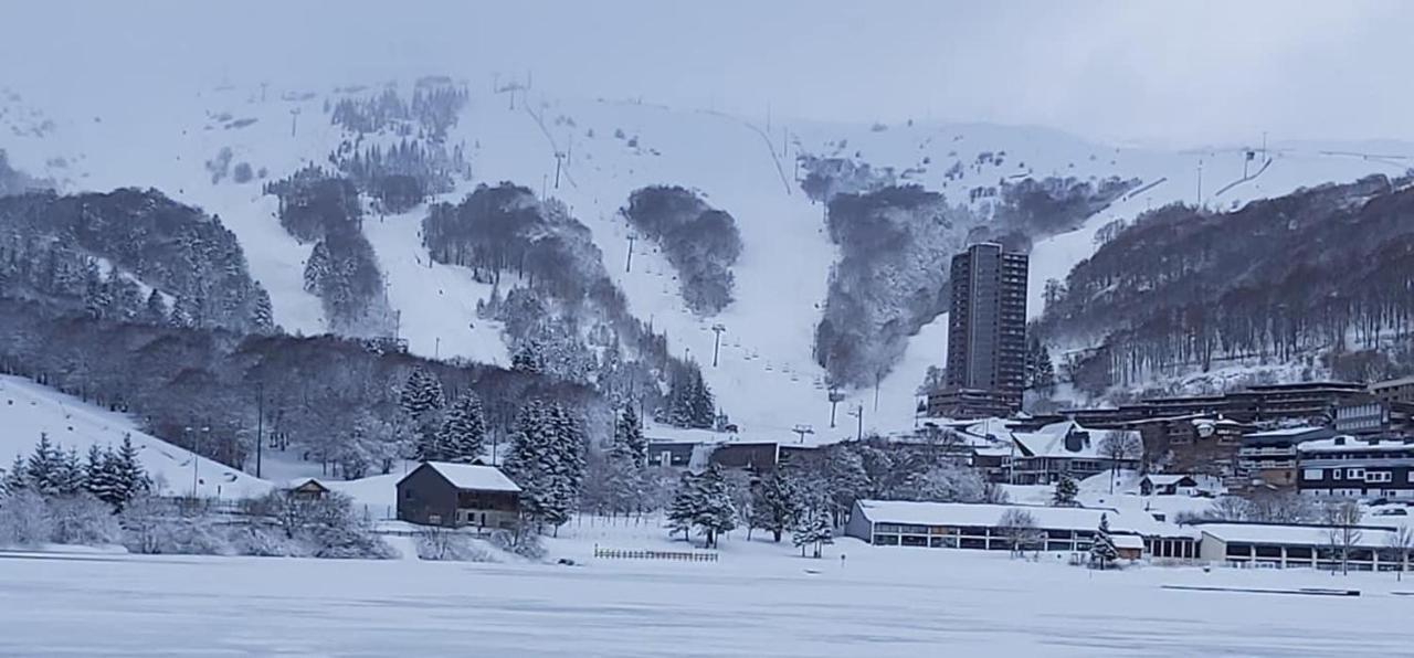 Authentique chalet vue sur le lac et les pistes Besse-et-Saint-Anastaise Extérieur photo