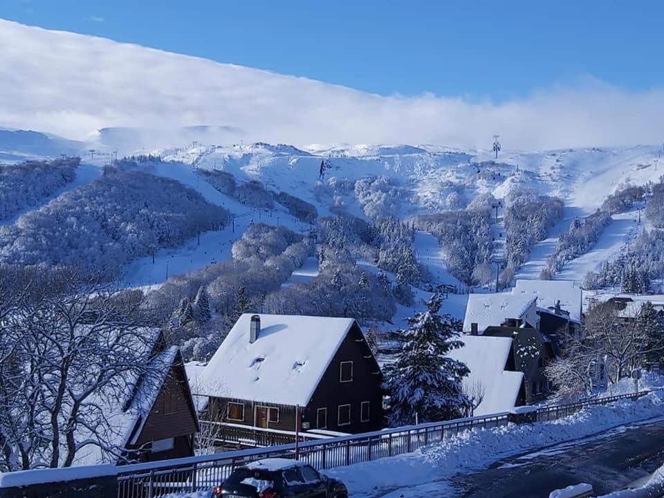 Authentique chalet vue sur le lac et les pistes Besse-et-Saint-Anastaise Extérieur photo